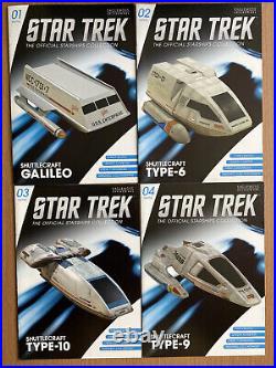 Eaglemoss STAR TREK Collector's Shuttle Set Official Starships Collection Ships