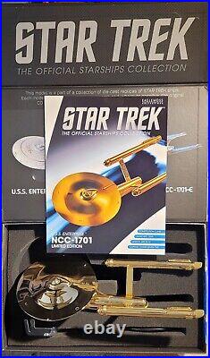 Eaglemoss Star Trek Gold Plated Original Enterprise NCC-1701 XL