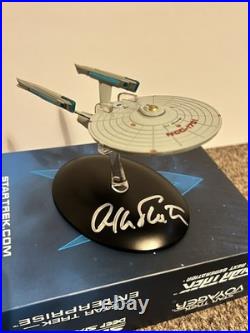 Eaglemoss Star Trek USS Enterprise NCC-1701 Refit Autographed by William Shatner