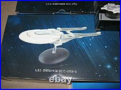 Eaglemoss Star Trek XL Enterprise collection Original, A, B, C & D 5 models