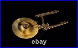 Eaglemoss Star Trek XL TOS ENTERPRISE 18K GOLD NEW