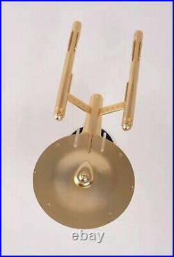 Eaglemoss Star Trek XL TOS ENTERPRISE 18K GOLD NEW