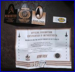 Fossil Star Trek LI-1435 30 Year Commem. Pocket Watch Limited #521 Of 10,000 NWT