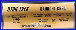 Framed Star Trek Original Crew Photograph Signed by Cast Members LE 235/2500 COA
