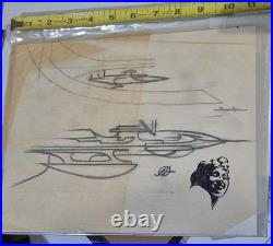 Frank Kelly Freas Original STAR TREK SHIP DESIGN Science Fiction Sci-fi art