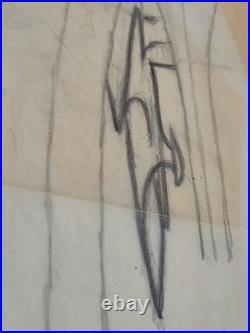 Frank Kelly Freas Original STAR TREK SHIP DESIGN Science Fiction Sci-fi art