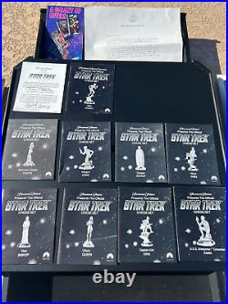 Franklin Mint 25th Anniversary Star Trek Chess Set With Board & Platform