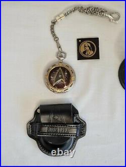 Franklin Mint Collectors Star Trek Pocket Watch and Original Pocket Watch Stand
