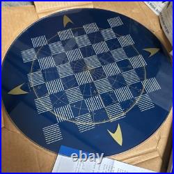 Franklin Mint Plated Gold & Silver Star Trek Checkers Set Draughts cert