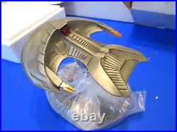 Franklin Mint Star Trek Ferengi Marauder Starship Pewter model in original box