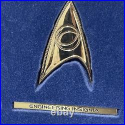 Franklin Mint Star Trek Insignia Badges. 925 Silver/24k Gold Super Rare Set #2