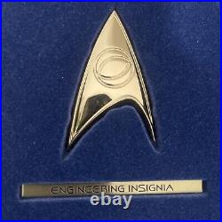 Franklin Mint Star Trek Insignia Badges. 925 Silver/24k Gold Super Rare Set #2