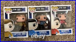 Funko POP! TV Star Trek The Original Series Lot Set Captain Kirk Spock Scotty