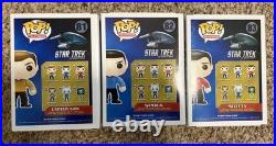 Funko POP! TV Star Trek The Original Series Lot Set Captain Kirk Spock Scotty