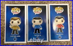 Funko POP! TV Star Trek The Original Series Lot Set Captain Kirk Spock Scotty