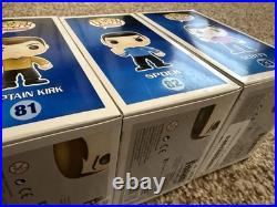 Funko POP! TV Star Trek The Original Series Lot Set Captain Kirk Spock Scotty