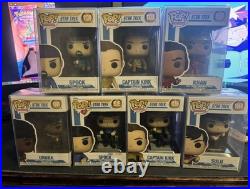 Funko Pop! Star Trek Original Series Lot of 7 Kirk, Spock, khan, Sulu, Uhura