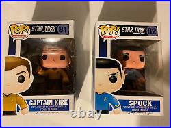 Funko Pop! Star Trek The Original Series Captain Kirk 81 and Spock 82