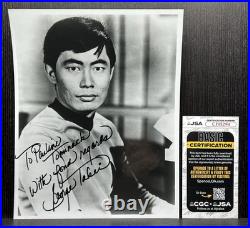 GEORGE TAKEI SIGNED PHOTO JSA COA Autograph ORIGINAL STAR TREK HIKARU SULU