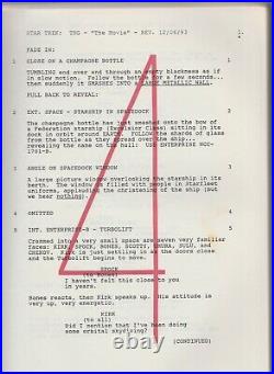 Gates McFadden- Star Trek Generations Autographed Early Draft Script w. Spock