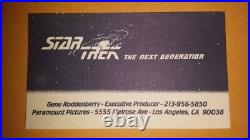 Gene Roddenberry Authentic Original Business Card Star Trek TNG