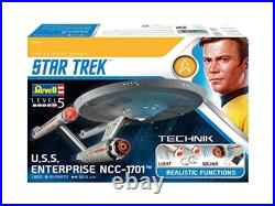 German Revell Star Trek The Original Series U. S. S. Enterprise Ncc-1701 With Lig