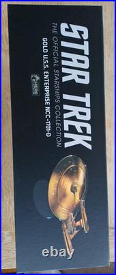 Gold U. S. S. Enterprise NCC-1701-D Ship XL EDITION (Eaglemoss / Star Trek)