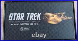 Gold U. S. S. Enterprise NCC-1701-D Ship XL EDITION (Eaglemoss / Star Trek)