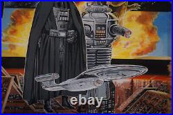 Graham Bleathman Framed Art, Star Wars/Star Trek/Godzilla/Forbiden Planet (2997)