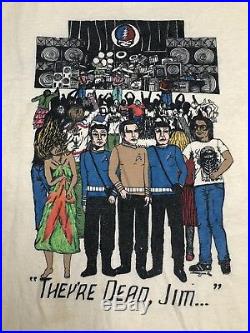 Grateful Dead 1986 Vintage XL Shirt Tour Star Trek Enterprise Susan Gean Rare