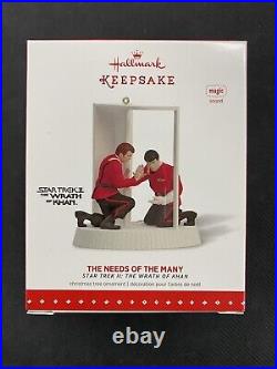 Hallmark 2015 Star Trek The Needs of the Many Wrath Of Khan Ornament Free Ship