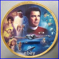 Hamilton Collection Star Trek Plate Set The Movies withCOA's! 2 AUTOGRAPHS