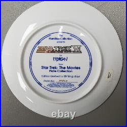 Hamilton Collection Star Trek Plate Set The Movies withCOA's! 2 AUTOGRAPHS