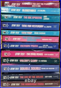 Huge Lot Of 70 Star Trek The Original Series Paperback Books
