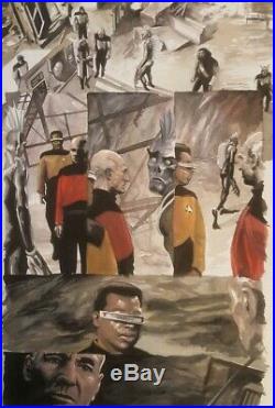 IDW Star Trek Doctor Who Assimilation squared Painted Original Comic Art signed