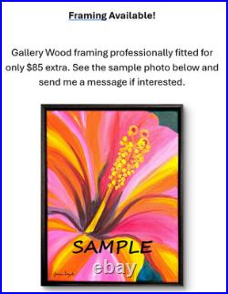 JANICEART 11x14 Original Star Trek Uhura Abstract Expressionism Canvas Wall Art