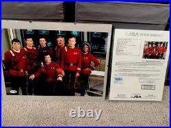 JSA Star Trek The Final Frontier 6 crew Autograph Nimoy Shatner photo auto Takei
