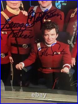 JSA Star Trek The Final Frontier 6 crew Autograph Nimoy Shatner photo auto Takei