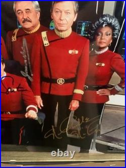 JSA Star Trek The Final Frontier 6 crew Autograph Nimoy Shatner photo auto Takei