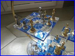 Jeu d'Echecs Star Trek TOS Medaillier Franklin Mint 3D Chess Game original box