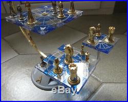 Jeu d'Echecs Star Trek TOS Medaillier Franklin Mint 3D Chess Game original box