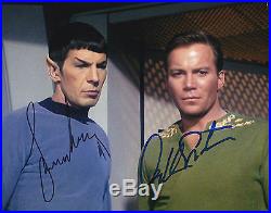 Kirk & Spock William Shatner & Leonard Nimoy Signed Photo Star Trek Autograph