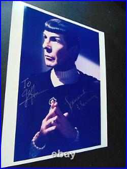 LEONARD NIMOY Genuine Vintage HAND SIGNED PHOTO Star Trek AUTOGRAPHED to Jeff