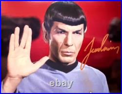 LEONARD NIMOY Signed 8x10 (STAR TREK Spock) REAL Authentic Autograph withCOA