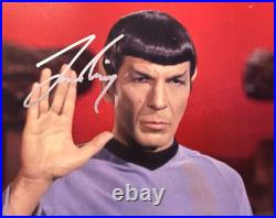 LEONARD NIMOY Signed (STAR TREK SPOCK) Authentic Original Autograph 8x10 + COA