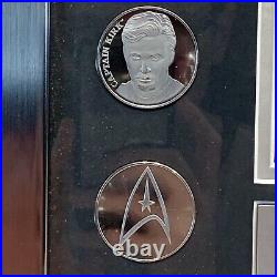LIMITED EDITION Star Trek Original Series Danbury Mint Sliver Coin Plaque