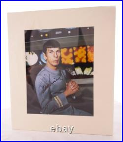 Leonard Nimoy Signed 8x10. Star Trek Mr. Spock Photo With COA