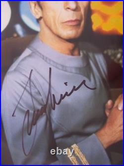 Leonard Nimoy Signed 8x10. Star Trek Mr. Spock Photo With COA