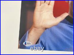 Leonard Nimoy Signed Autograph 11x14 Photo Star Trek Spock LLAP Beckett BAS COA