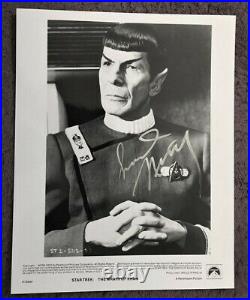 Leonard Nimoy Spock Autograph Star Trek Wrath of Khan Hollywood Posters